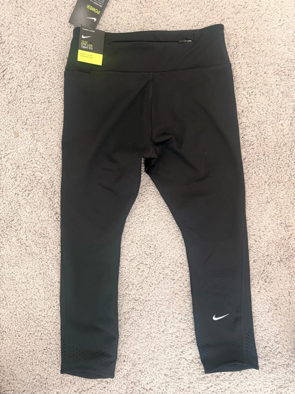 Nike Running Leggings with White Swoosh - Picture 4 of 4